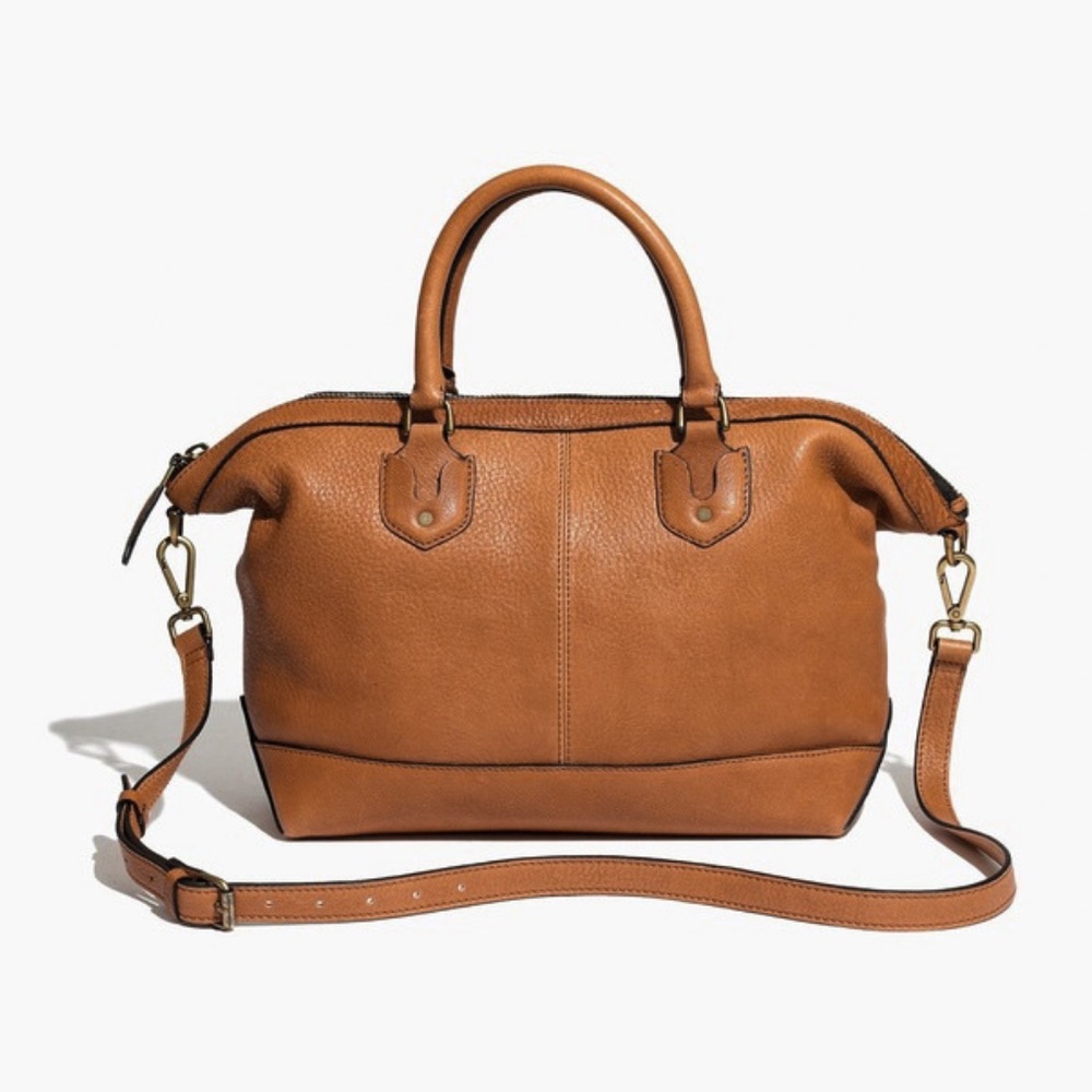 Madewell English Saddle Oversized Crossbody Berliner Satchel Bag